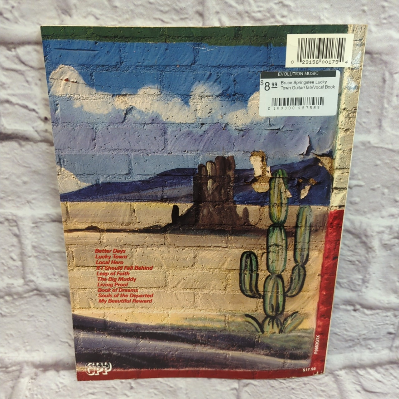 Bruce Springstee Lucky Town Guitar/Tab/Vocal Book