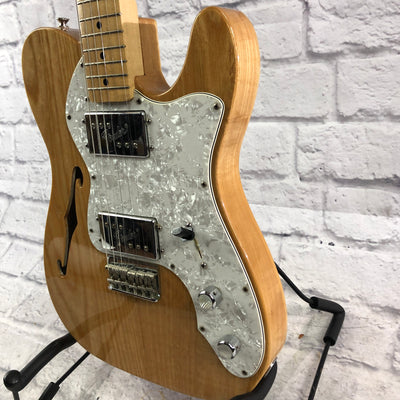 Fender 2019 Vintera 70s Thinline Telecaster Natural Finish Electric Guitar