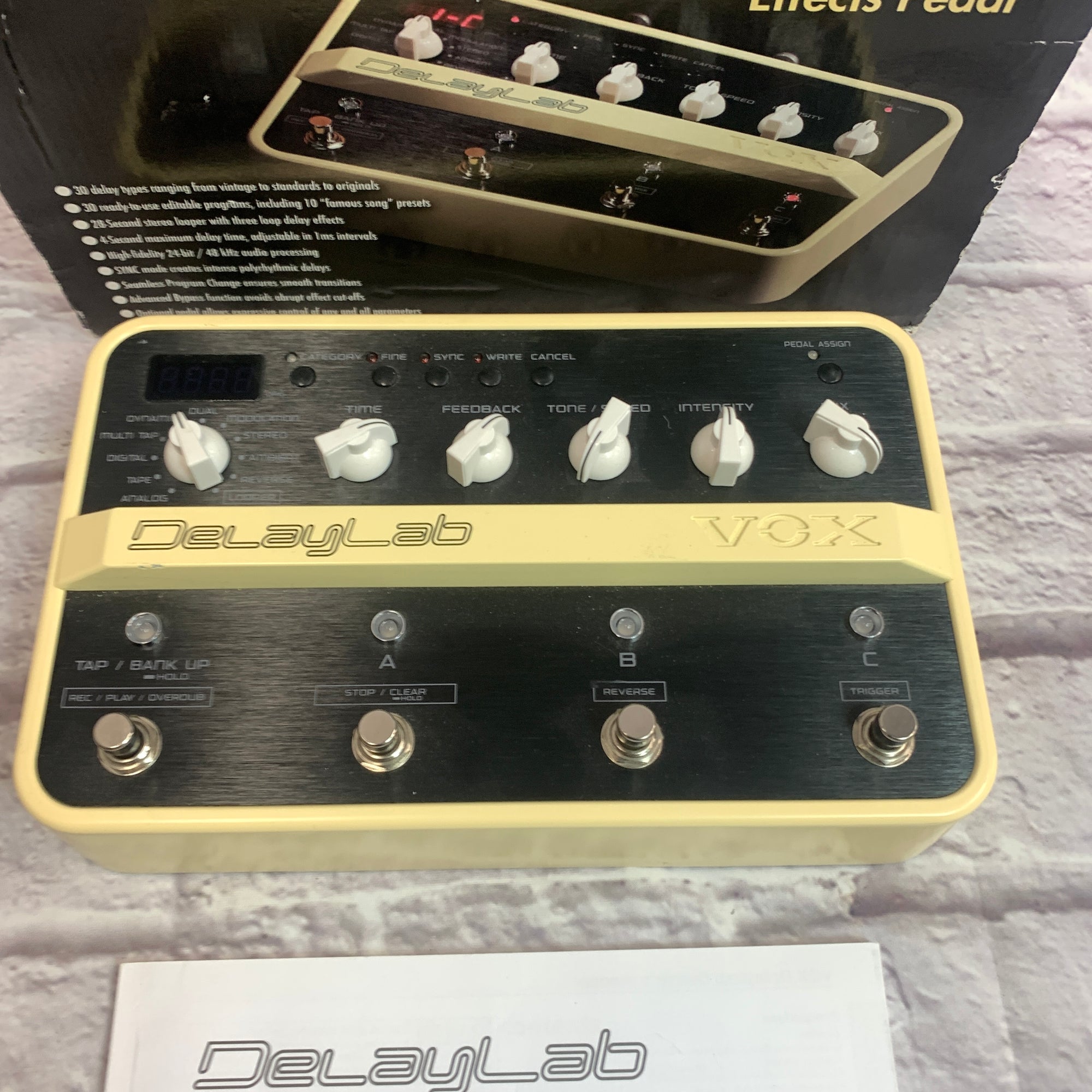 vox delay pedal Vox Delay Lab Delay Pedal