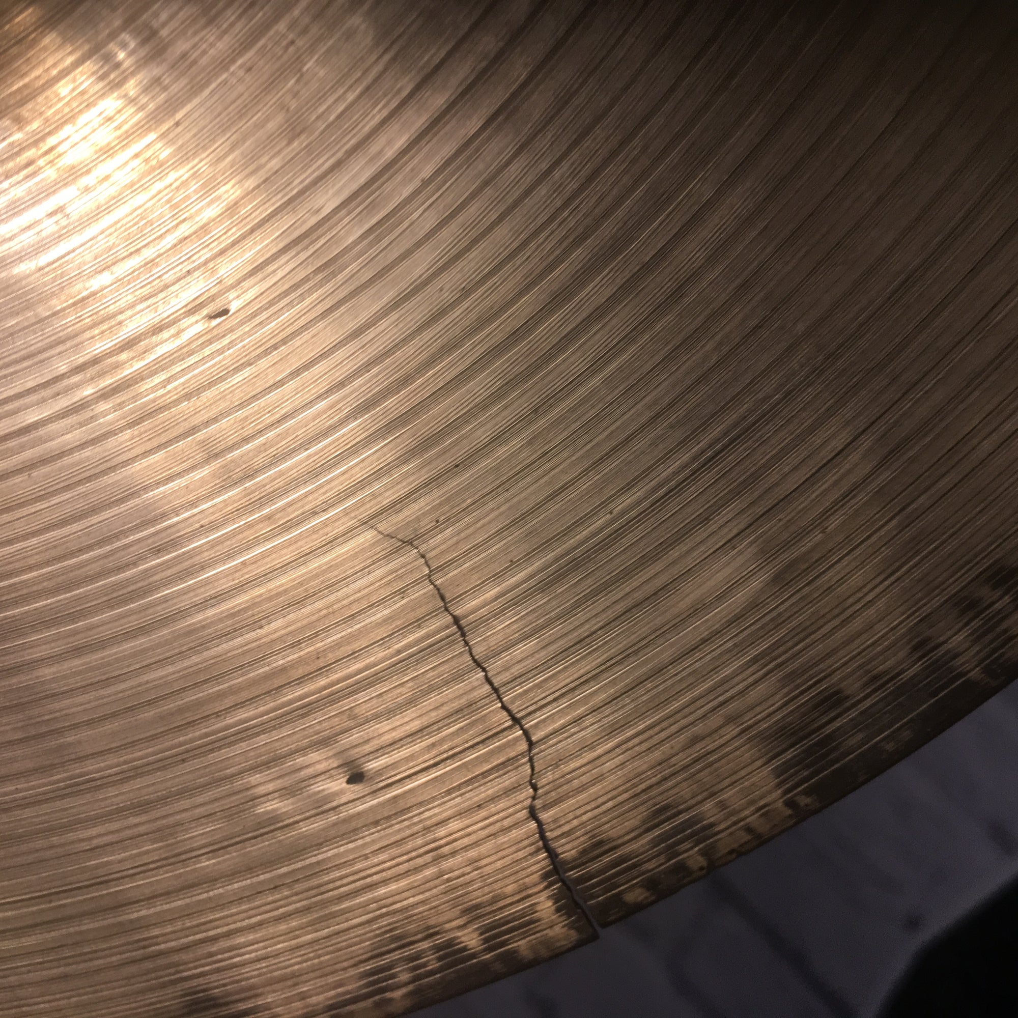 1940s Zildjian K CRACKED 14in Top Hi Hat Cymbal Only