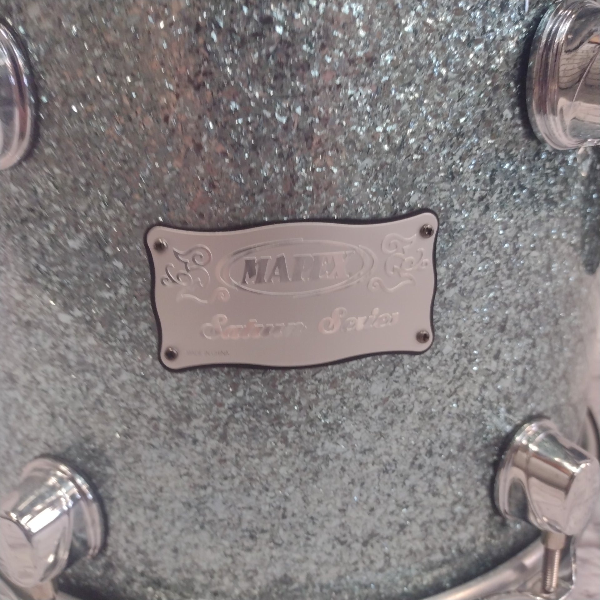 Mapex 3pc Saturn Blue Ocean Sparkle Drum Kit