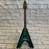 Mahar Flying V Electric Guitar Green Burst