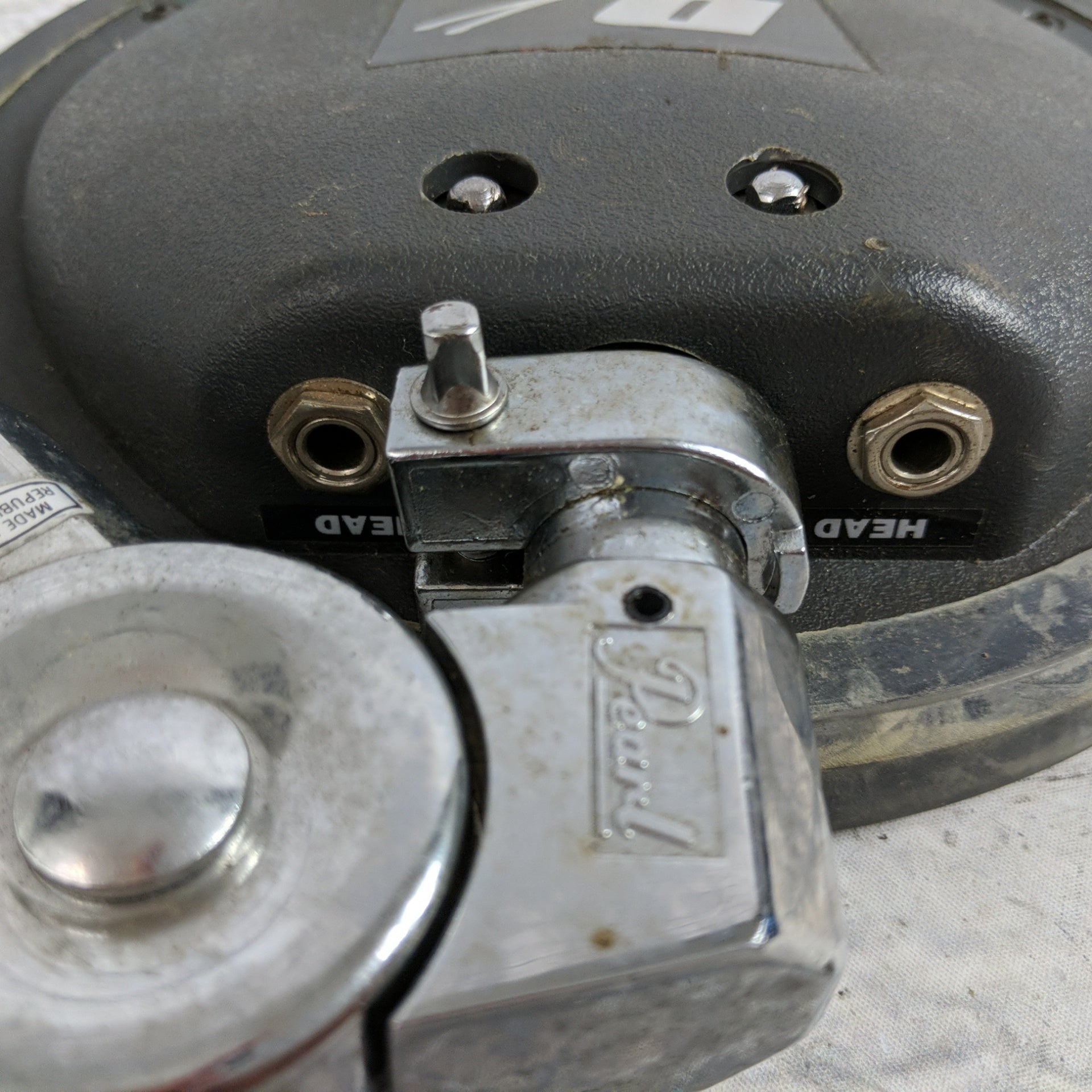 Drum Tech Flat Pad Single Zone Trigger Pad with Pearl Mount