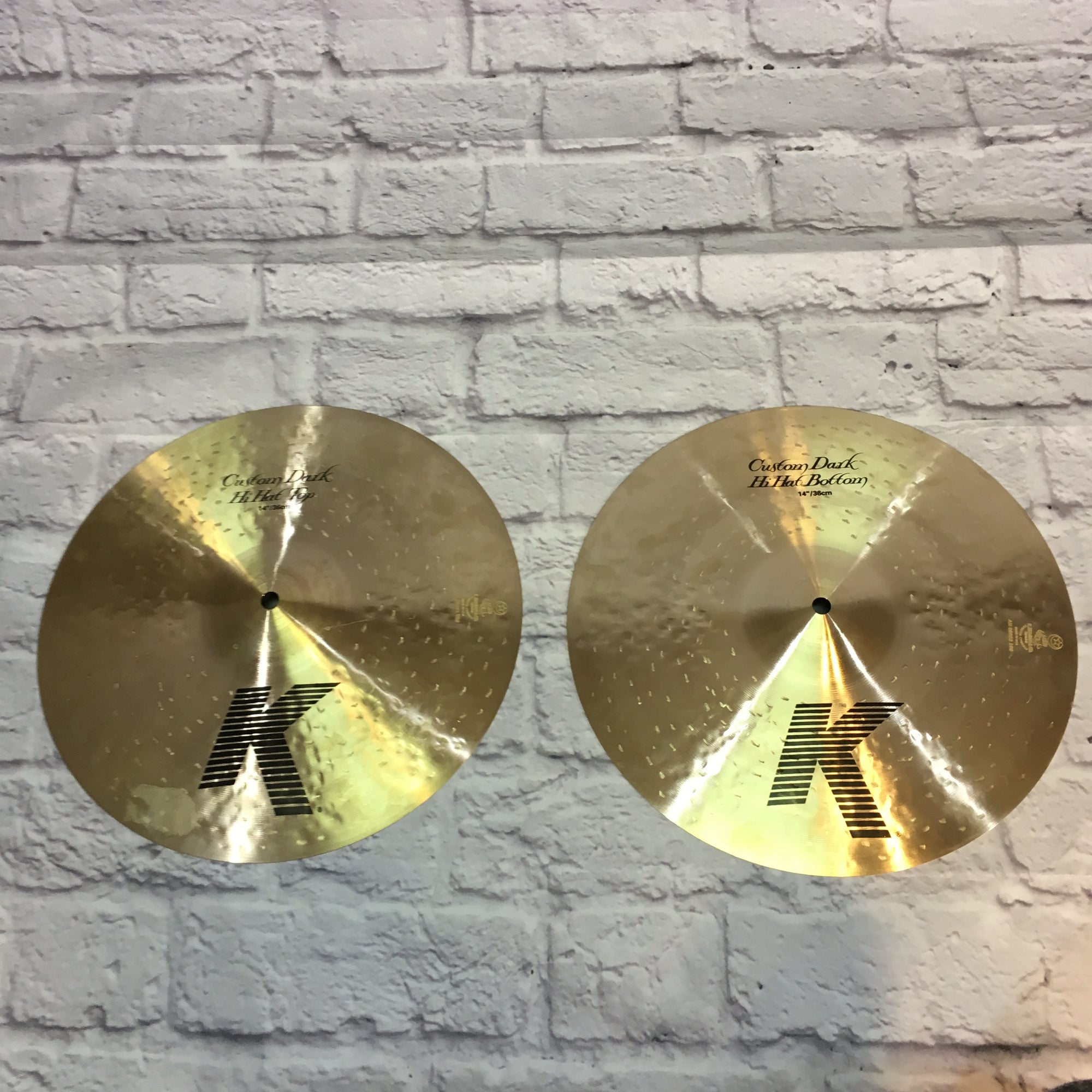 Zildjian 14in K Custom Custom Dark Hi Hat Cymbal Pair