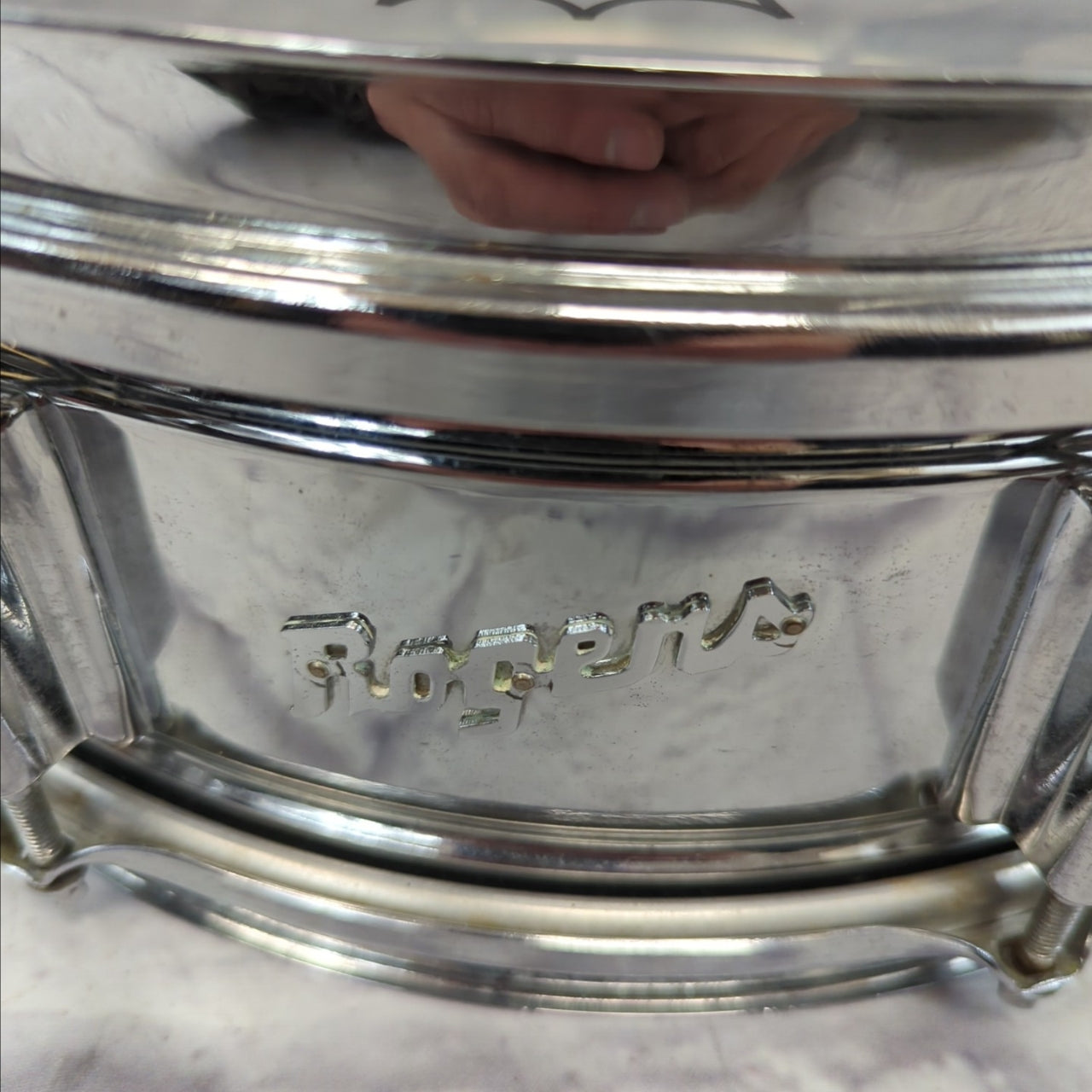 Rogers Vintage 1960s 14x5 Powertone COB Cleveland Snare Drum
