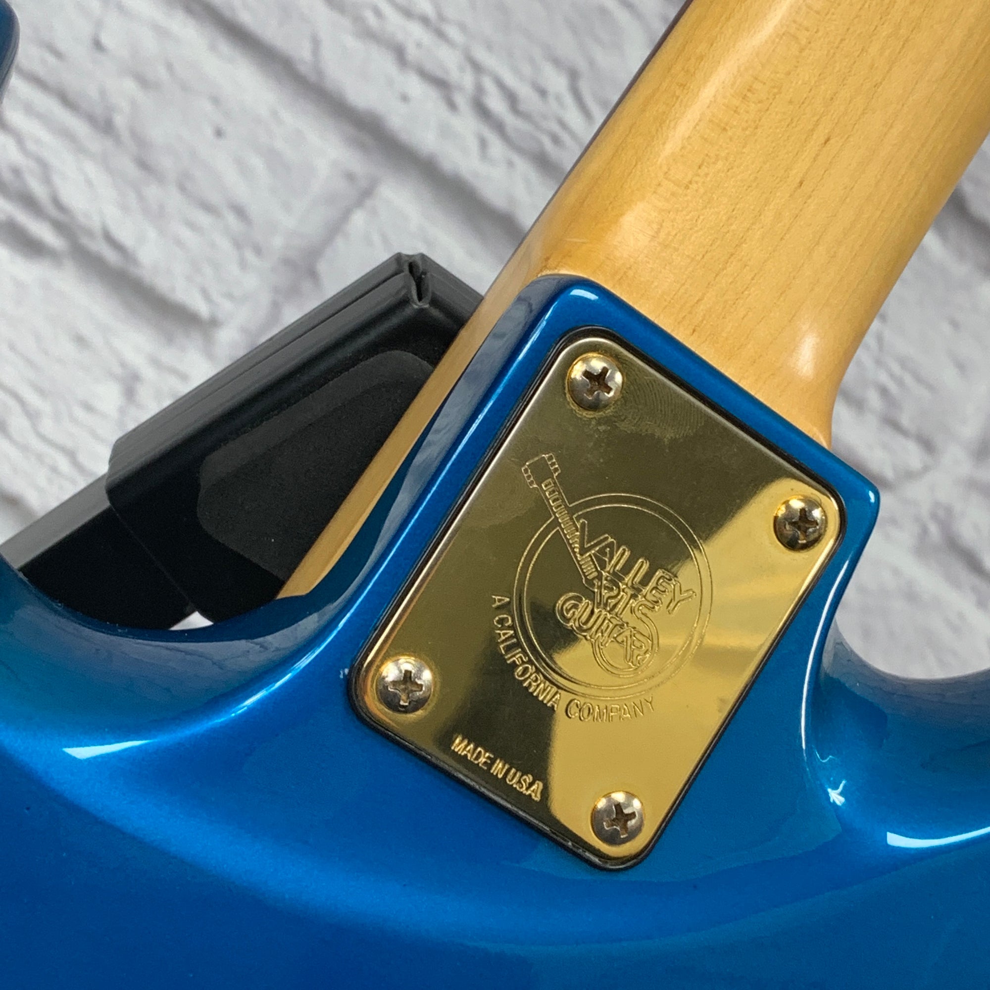 1990s Valley Arts California Pro P/J Bass Metallic Blue