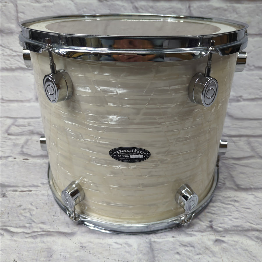 Pacific By DW CX Series 14 X 12” Tom Drum PDP - White Onyx