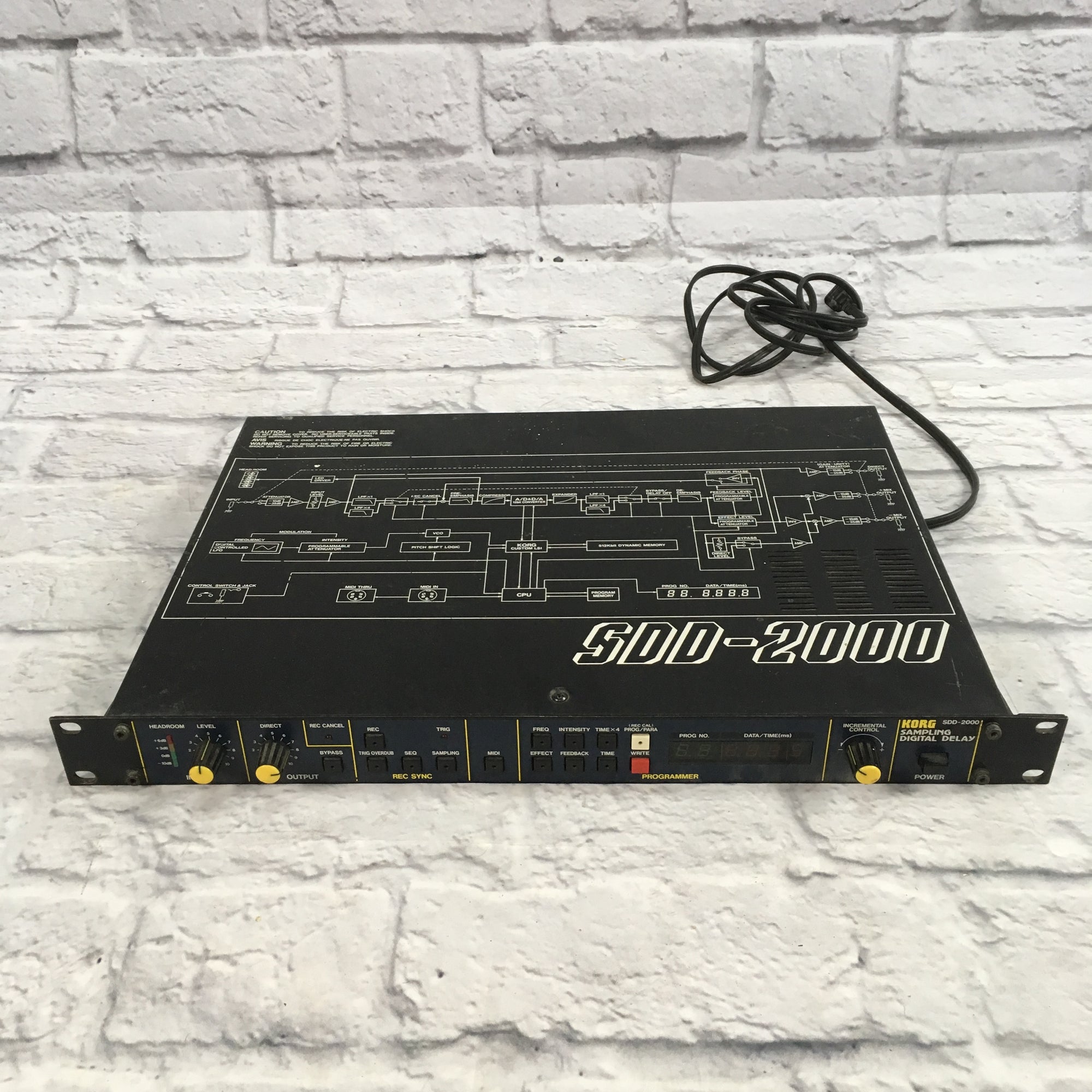 Korg SDD-2000 Digital Sampling Delay Rack Processor - Evolution Music