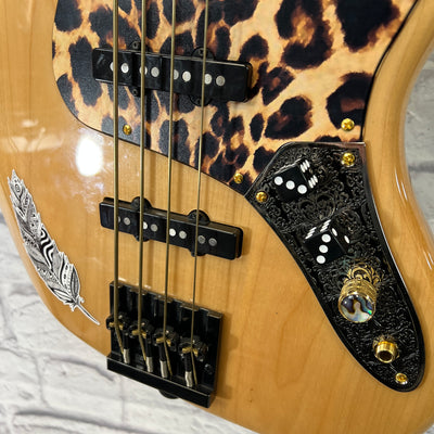 Squier 70's Classic Vibe Jazz Bass Natural 4 String Bass Guitar