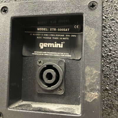 Gemini XTR 500 Passive Satellite Speaker