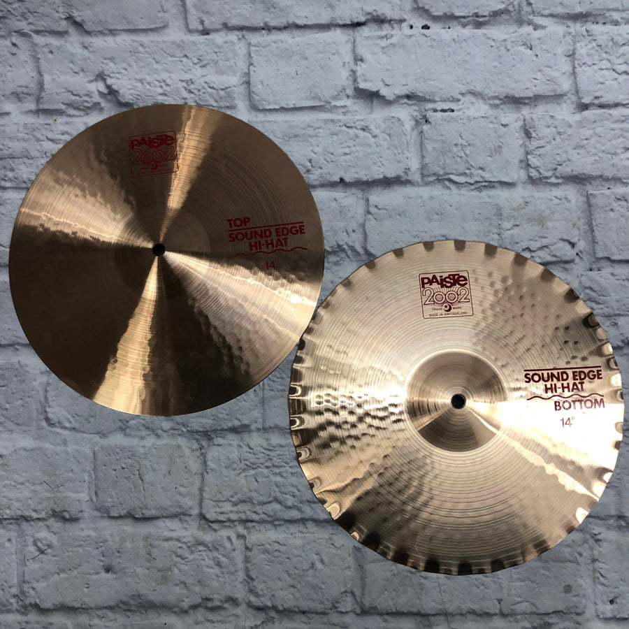 Paiste 14in 2002 Sound Edge Hi Hat Cymbal Pair