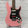 Austin Pink Stratocaster with Bridge Humbucker Electric Guitar