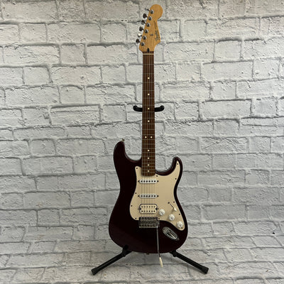 2003 MIM Fender Standard Stratocaster HSS Electric Guitar - Midnight Wine w/ Gig Bag