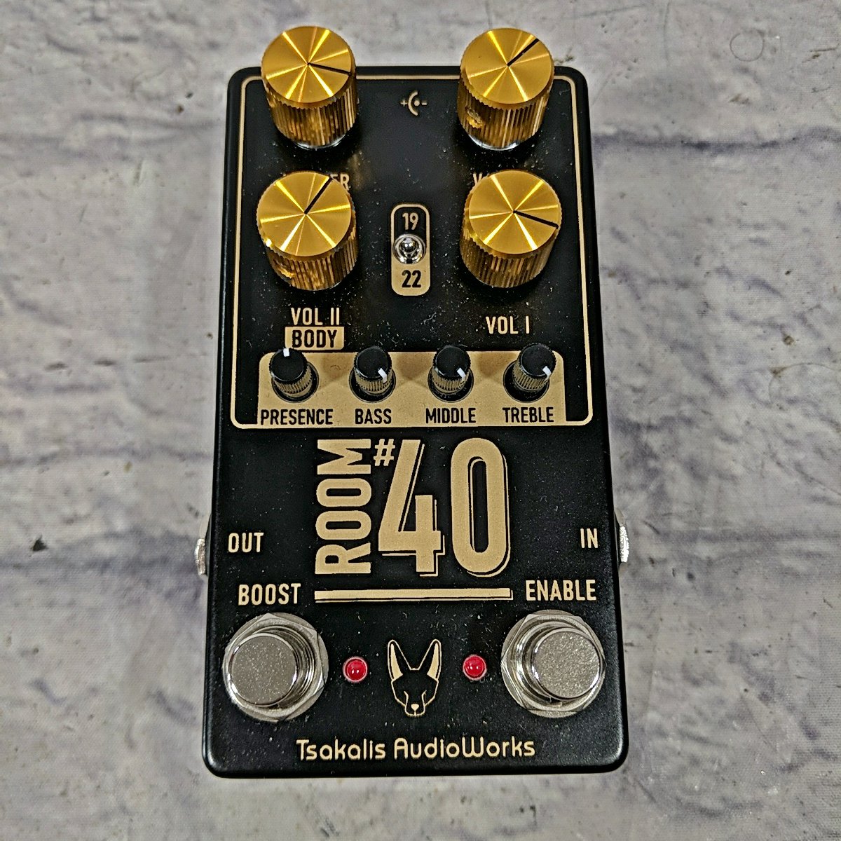 Tsakalis Audioworks Room 40 Distortion Pedal #74 (Marshall in a Box)