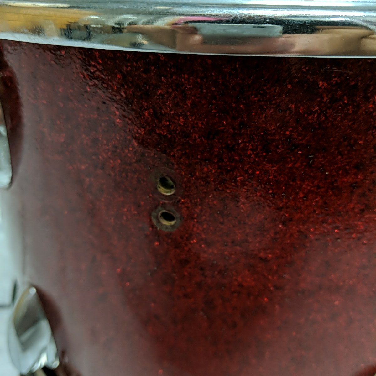 Vintage Stewart 13 x 9 Rack Tom Red Sparkle Made in Japan MIJ