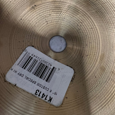 Zildjian K Custom Special Dry Hi Hats 15"