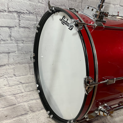 Ludwig Red Rocker 3 Piece Drum Kit