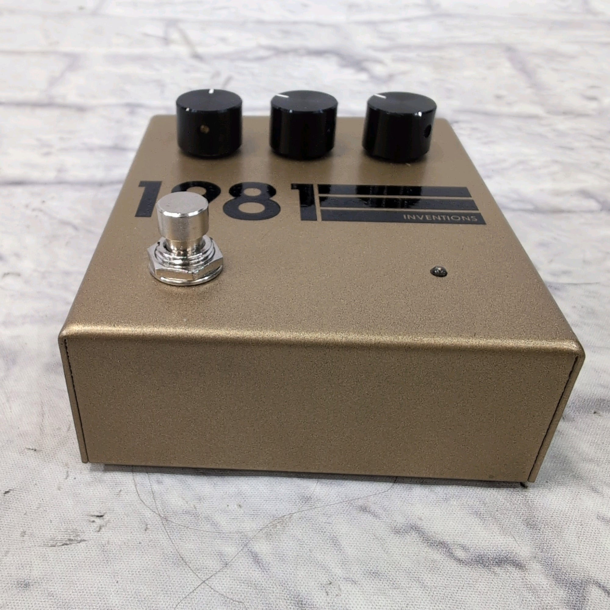 1981 guitar pedal 1981 Inventions DRV Overdrive Nickel Plated Edition Pedal