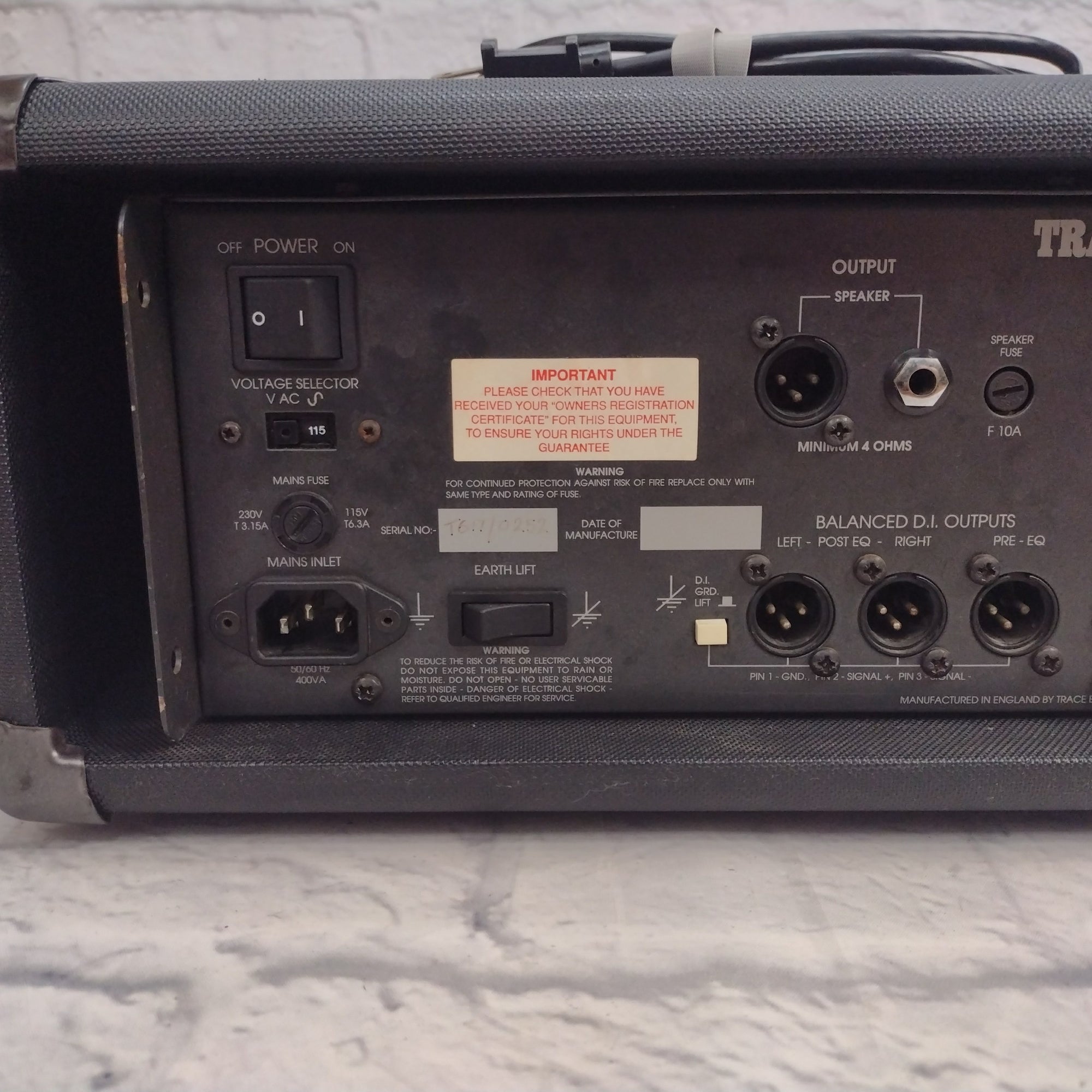 Trace Elliot AH350SMX Bass Head