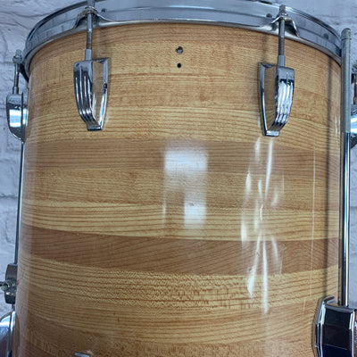 Vintage Ludwig 16 Butch Block Floor Tom Blue & Olive
