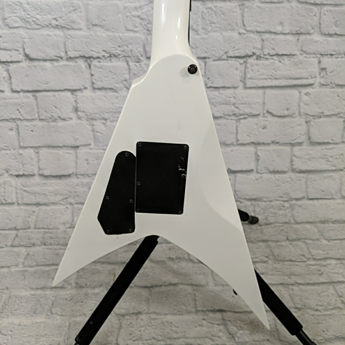 ESP LTD ALEXI-600 Alexi Laiho Electric Guitar - White With Black Pinstripe