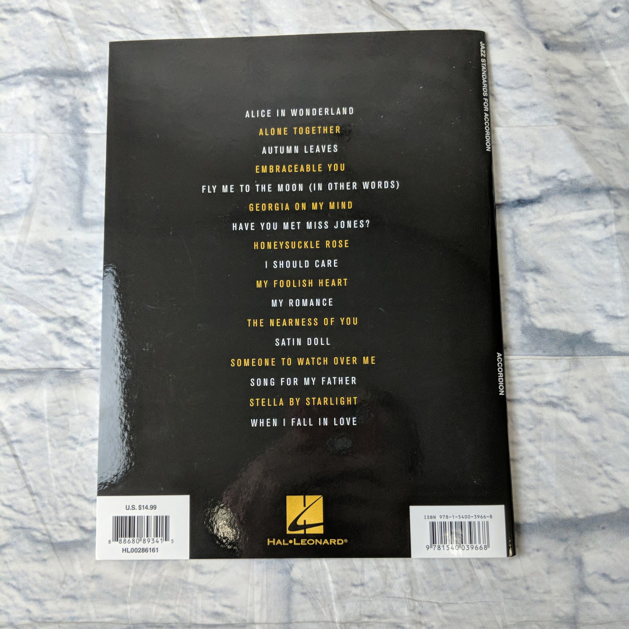 Jazz Standards For Accordion Book