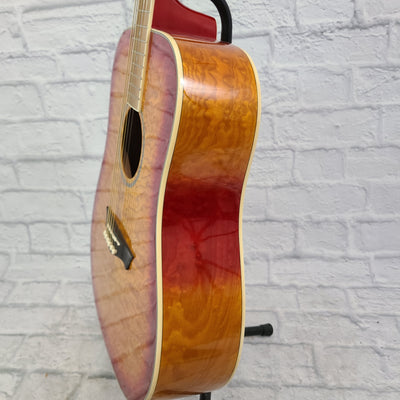 Dean AX DQA TSB Acoustic Guitar (Orange Burst)