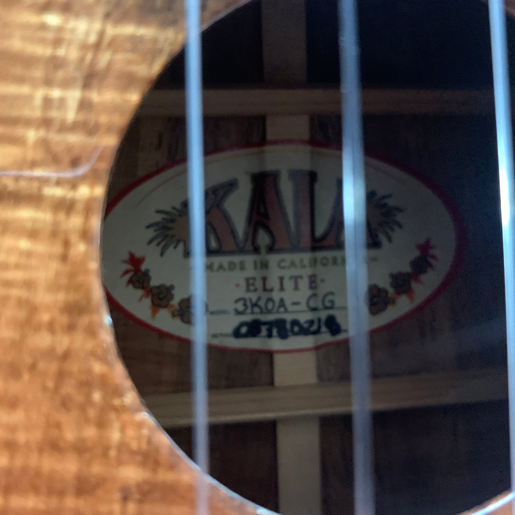Kala 3KOA-CG Elite Concert Koa Ukulele Gloss Finish
