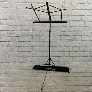 On Stage Black Foldable Music Stand (Hamilton Bag)
