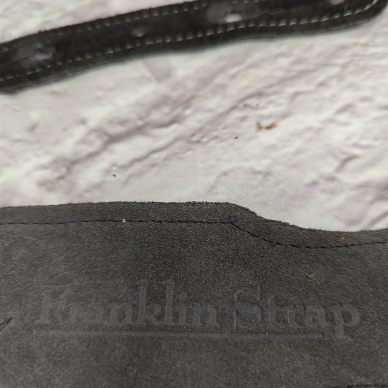 Franklin Straps Black Suede Strap