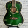 Oscar Schmidt OF2-TGR Folk Transparent Green