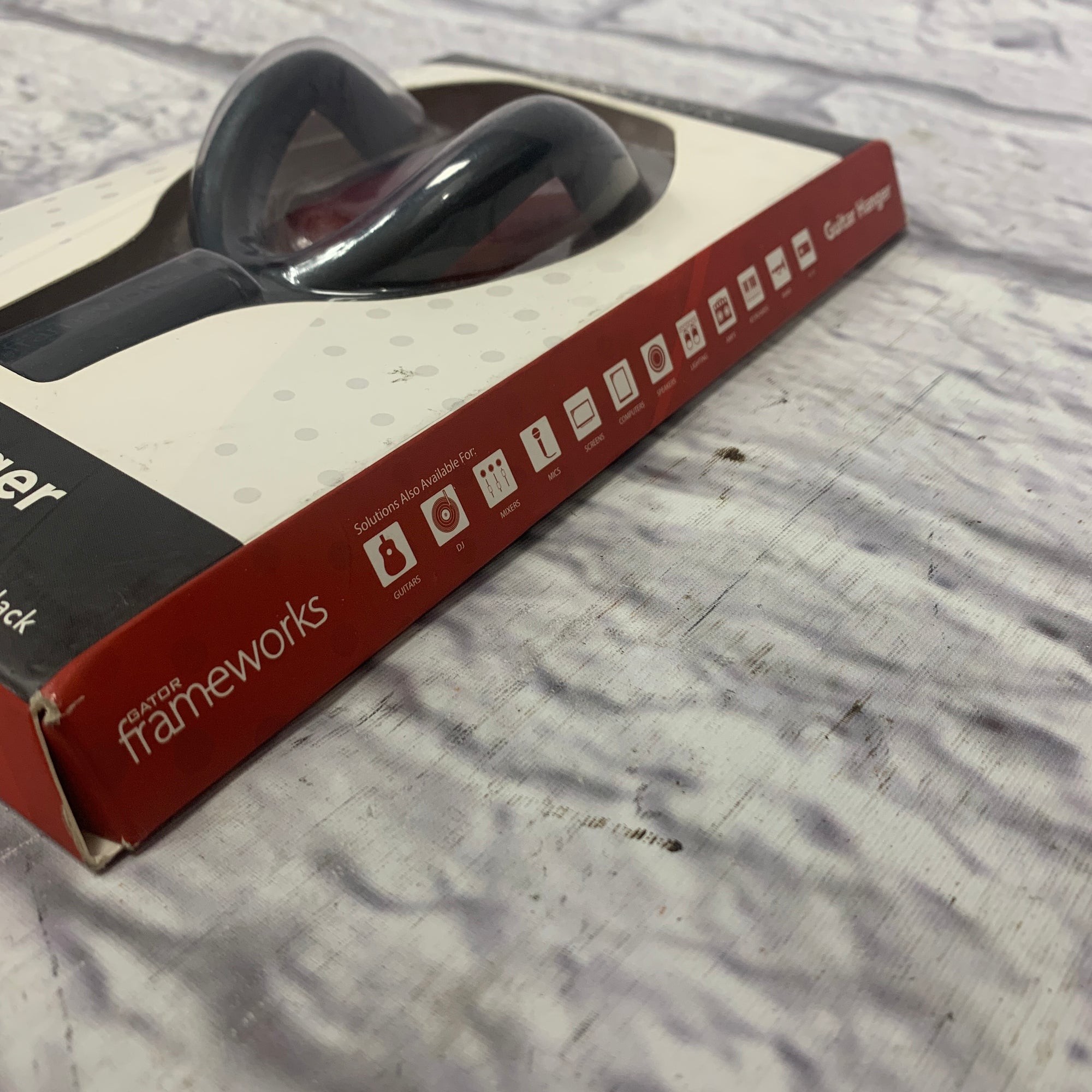Frameworks GFW-GTR-HNGRCHR Guitar Wall Hanger Cherry Finish