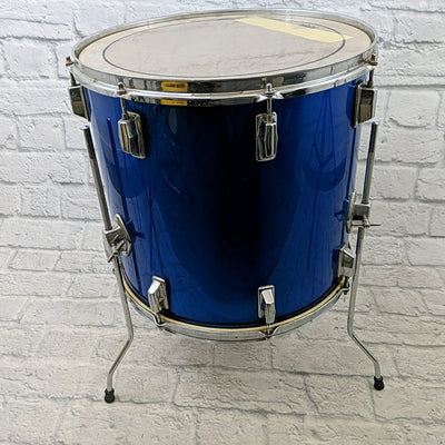 Vintage 1970s Maxwin by Pearl 14 x 16 Floor Tom - Blue