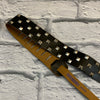 Levy's M1SD2 Leather Guitar Strap 2 1/2" with Metal Studs Black