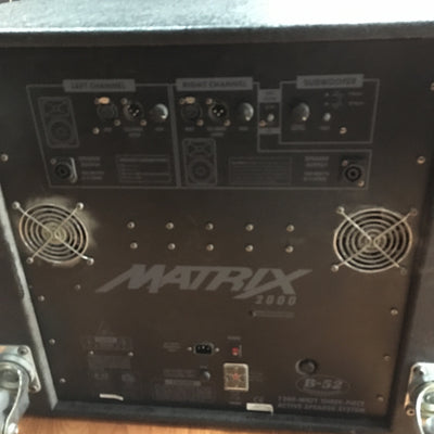 B52 MATRIX-2000 3-Piece Powered Speaker System