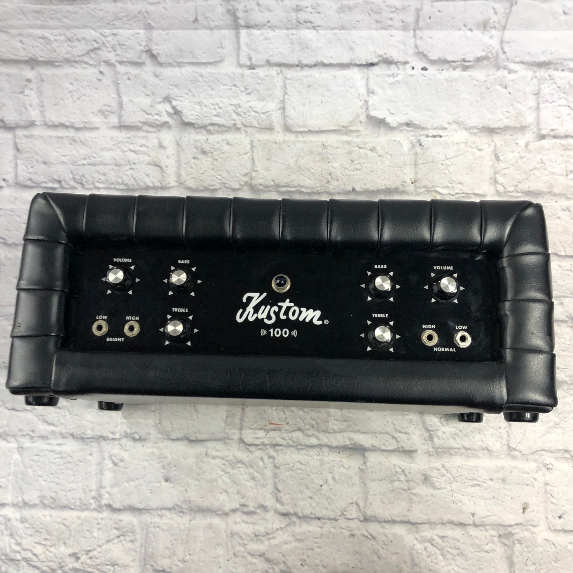 Kustom K100-1 Tuck & Roll Guitar Amp Head - Black