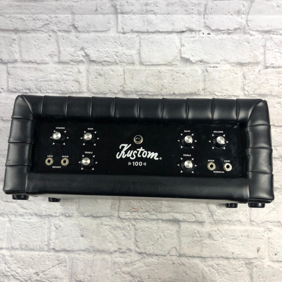 Kustom K100-1 Tuck & Roll Guitar Amp Head - Black
