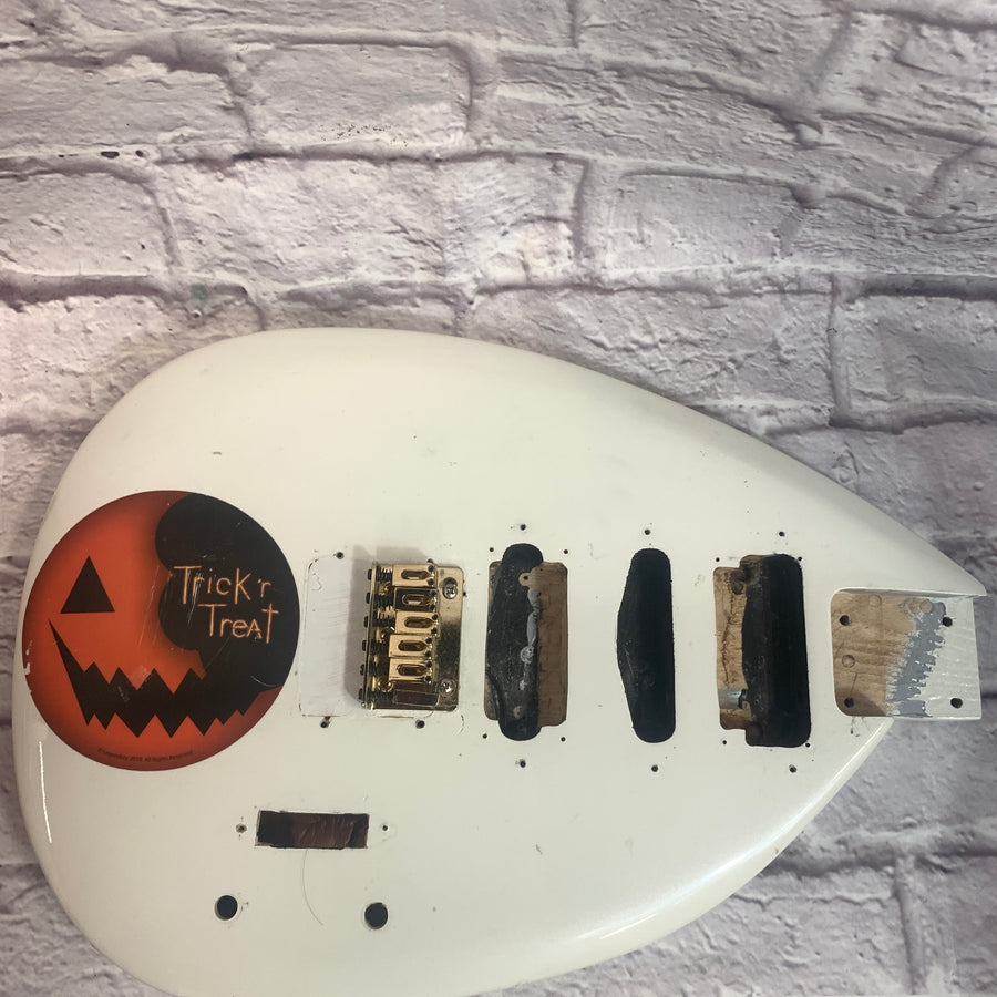 Unknown Teardrop Electric Guitar Body with Bridge