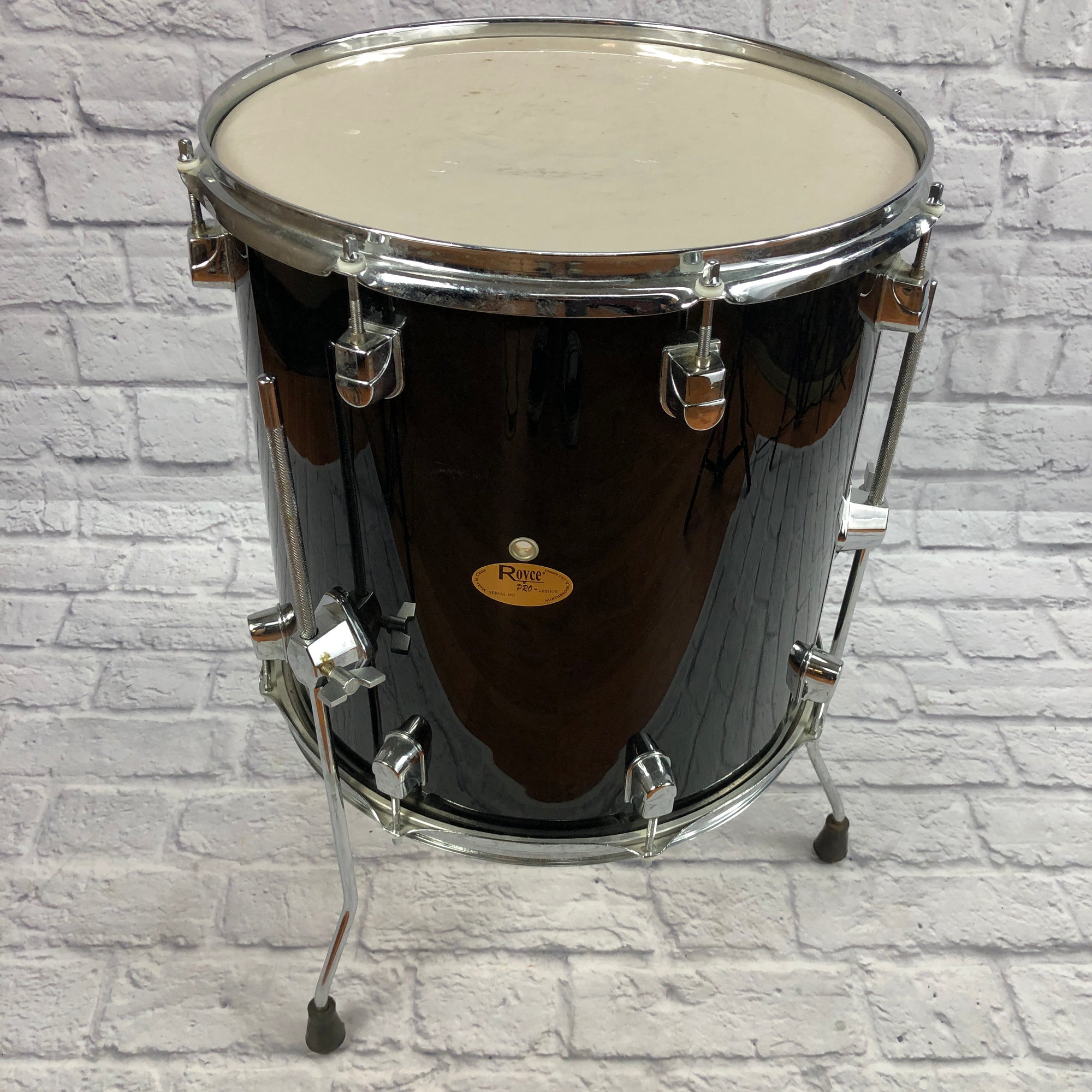 Royce Pro 16in Black Floor Tom