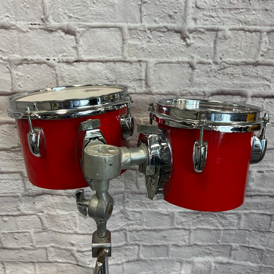 Gretsch 6 8 Concert Toms with Rogers Stand Modded