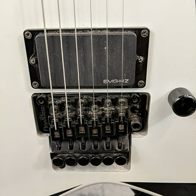 ESP LTD ALEXI-600 Alexi Laiho Electric Guitar - White With Black Pinstripe