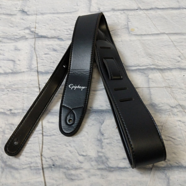 Epiphone black leather strap Evolution Music