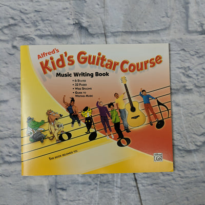 Alfred's Kid's Guitar Course Music Writing Book Manuscript Paper