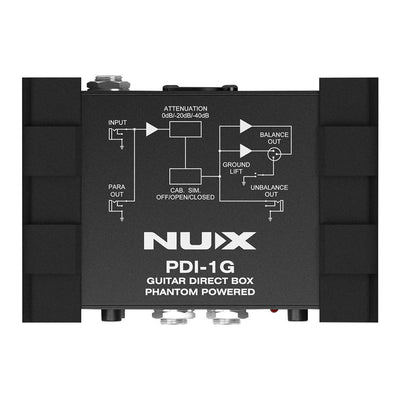 NuX PDI-1G Phantom Powered Guitar Direct Box