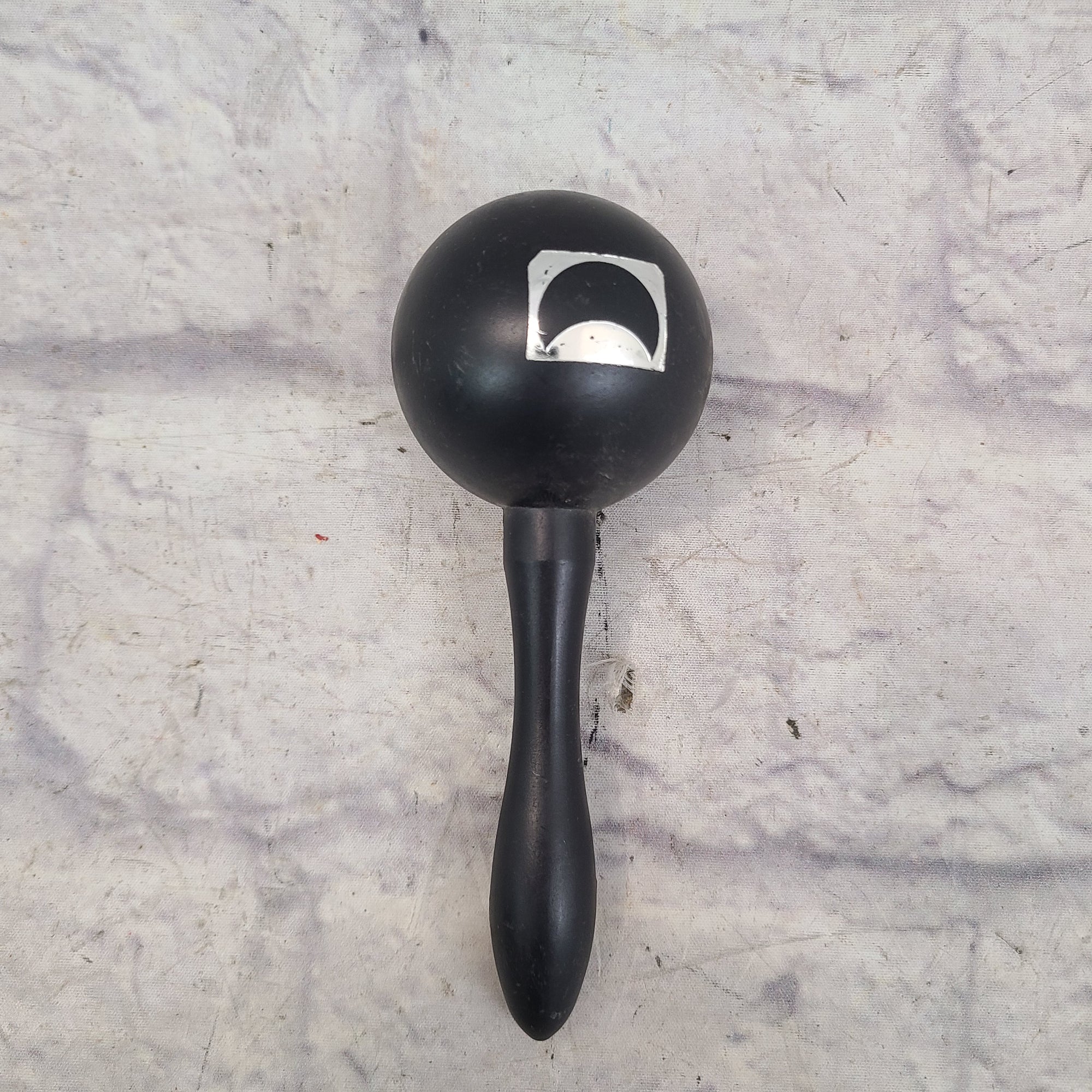 Single Black Plastic Maraca/ Shaker