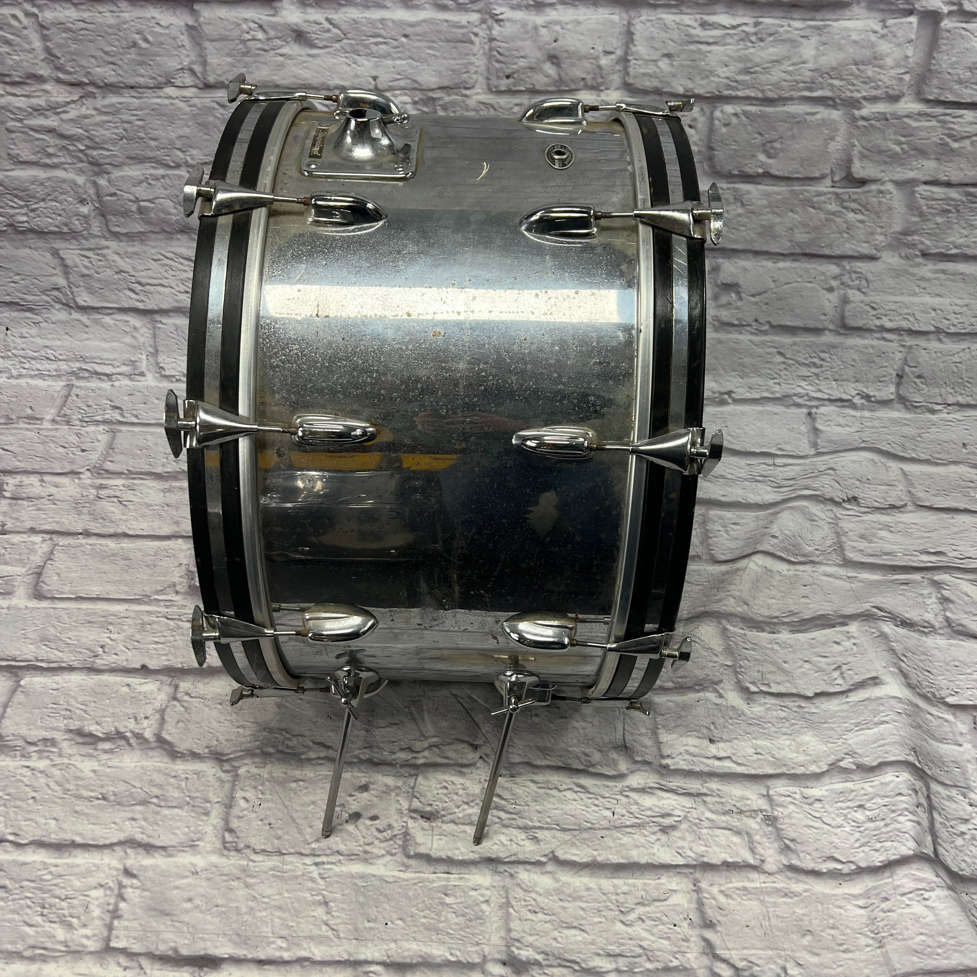 Slingerland COW Chrome Over Wood 13 14 16 18 24  - Chrome Vintage 1970s 5pc Drum Kit