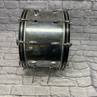 Slingerland COW Chrome Over Wood 13 14 16 18 24  - Chrome Vintage 1970s 5pc Drum Kit