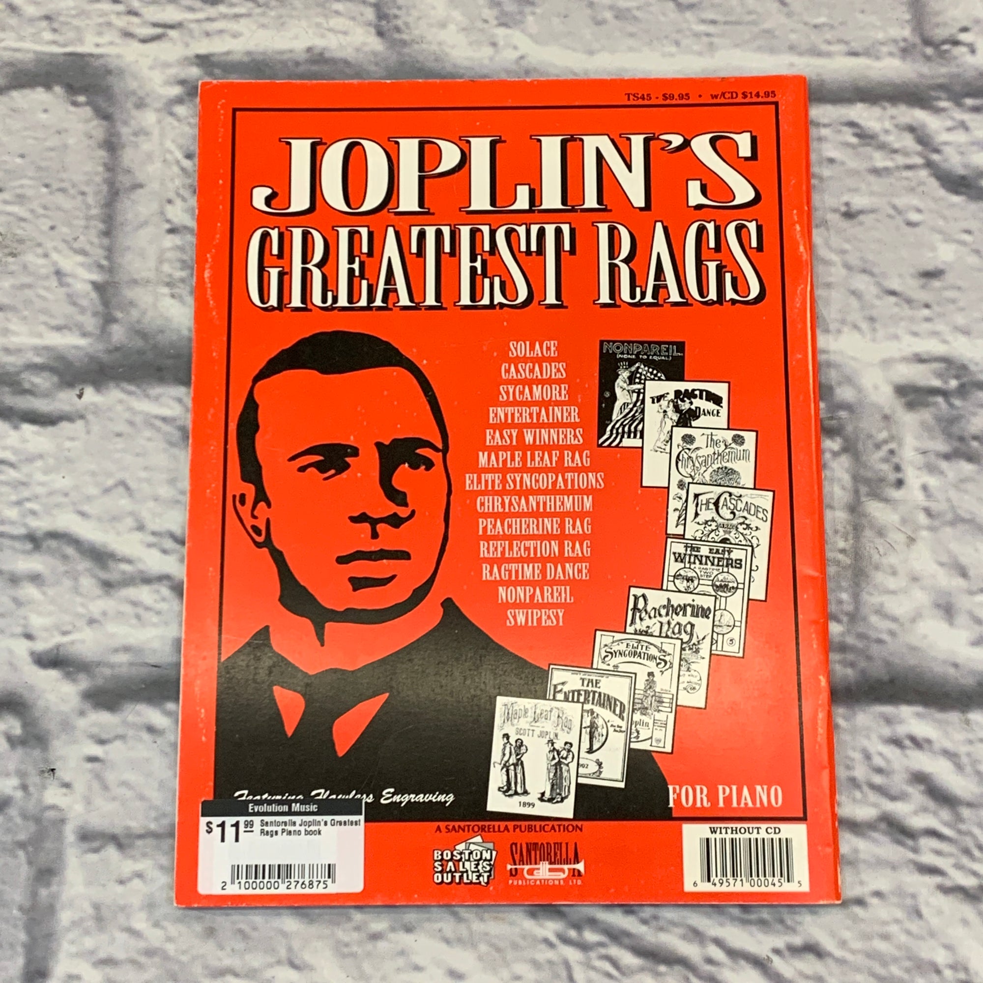 Santorella Joplin's Greatest Rags Piano book