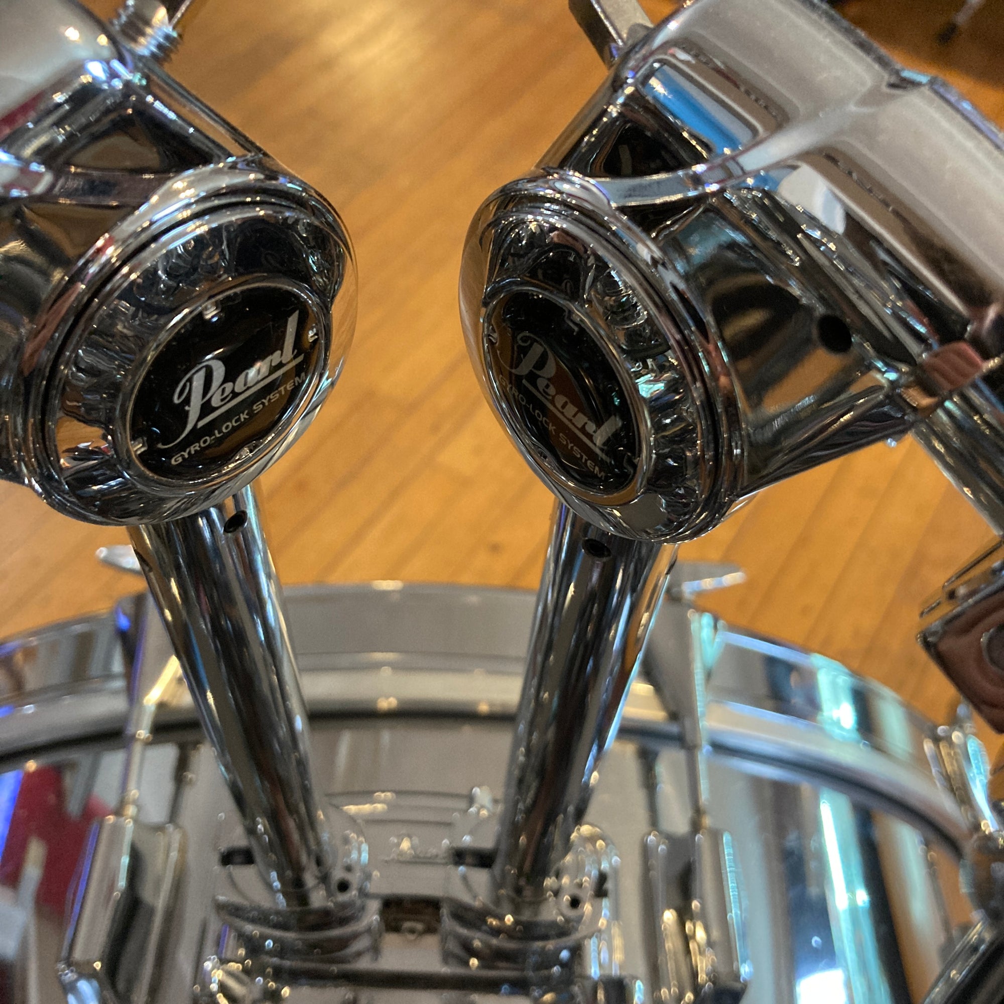 Vintage MIJ Pearl Wood Fiberglass Chrome  4pc Drum Kit