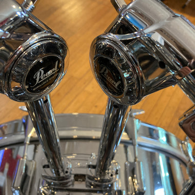 Vintage MIJ Pearl Wood Fiberglass Chrome  4pc Drum Kit